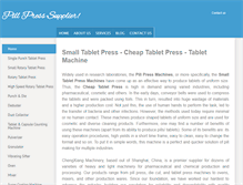 Tablet Screenshot of pillpress.net